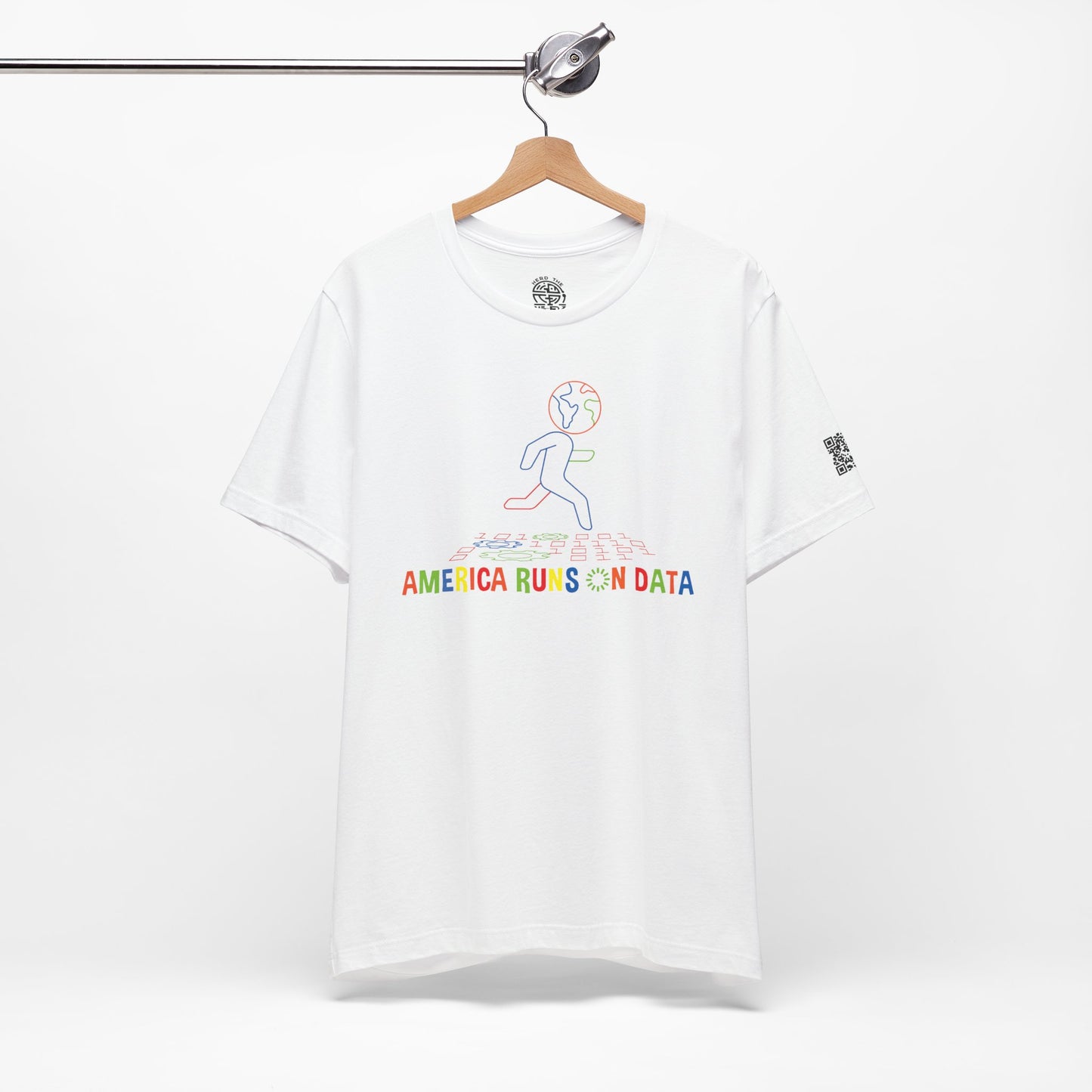 America Runs on Data – Playful Graphic Tee for Data Enthusiasts 📊