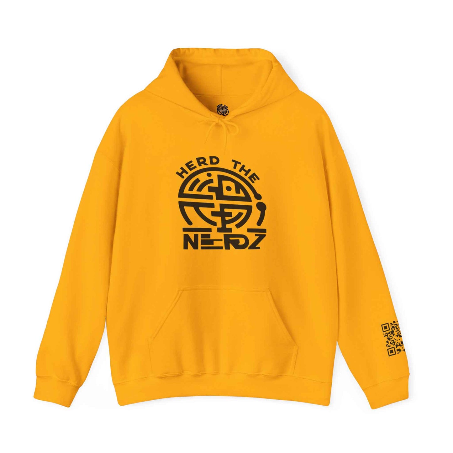 Herd The Nerdz - Logo - Blck - Unisex Heavy Blend™ Hooded Sweatshirt
