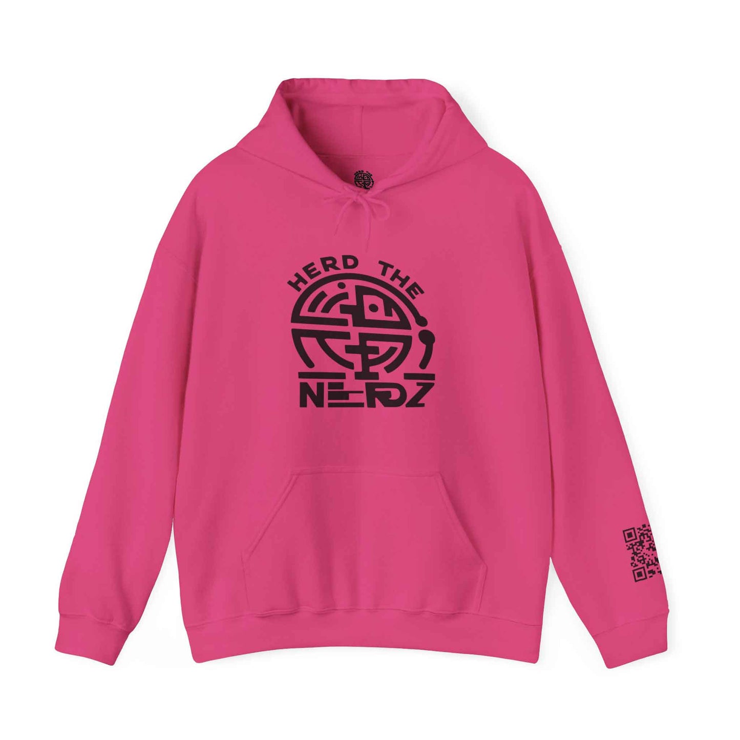 Herd The Nerdz - Logo - Blck - Unisex Heavy Blend™ Hooded Sweatshirt